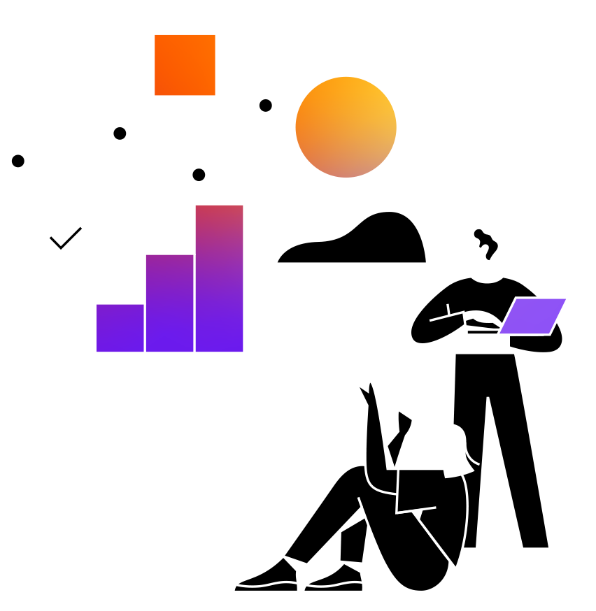 Passende Fonds für die Altersvorsorge finden Dekorative Illustration